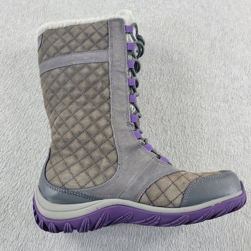 Patagonia Wintertide Snow Boots Womens 6.5 Leather Waterproof Faux Fur Lining - Picture 6 of 17