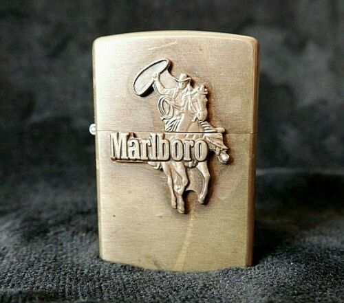 Zippo X  Lighter MARLBORO Man Cowboy Brass, VINTAGE, RARE! - Afbeelding 1 van 11