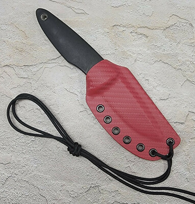 HAND MADE KYDEX SHEATH  for FALLKNIVEN WM1 SPORTING KNIFE, NECK CARRY, FNKY030