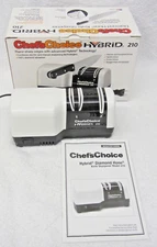 CHEF’S CHOICE Hybrid 210 Electric Diamond Hone Knife Sharpener in Box w/ Manual