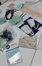 Craft Mixed Lot Floral Accessories Pearls Leaves Etc ..