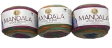 Lion Brand Mandala Yarn "Hecate" 3 Skeins #417