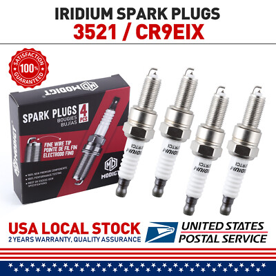 4pcs OE Fit  Iridium IX CR9EIX Motorcycle Spark Plugs Tune Up Kit For 3521