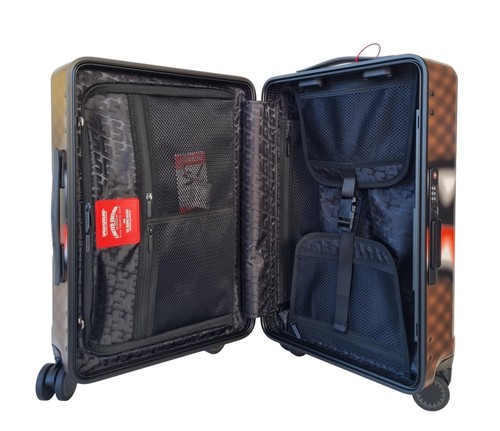 SPRAYGROUND valigia trolley da viaggio blur 910CL238NSZ marrone nero - Picture 6 of 9