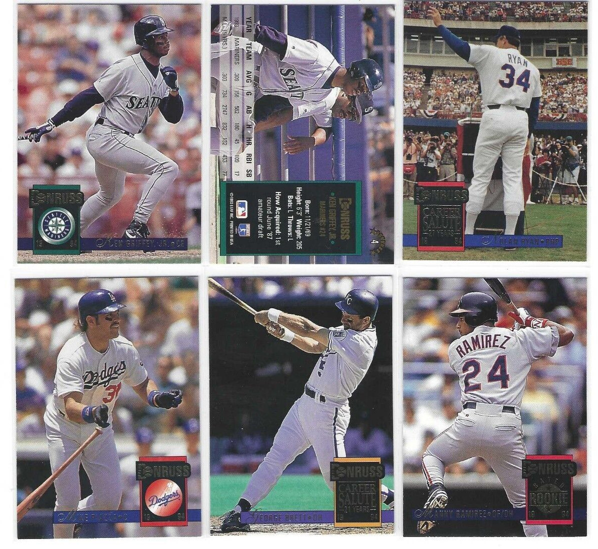 Manny Ramirez #322 Baseball Cards 1994 Donruss trading card — raw and PSA graded price guide