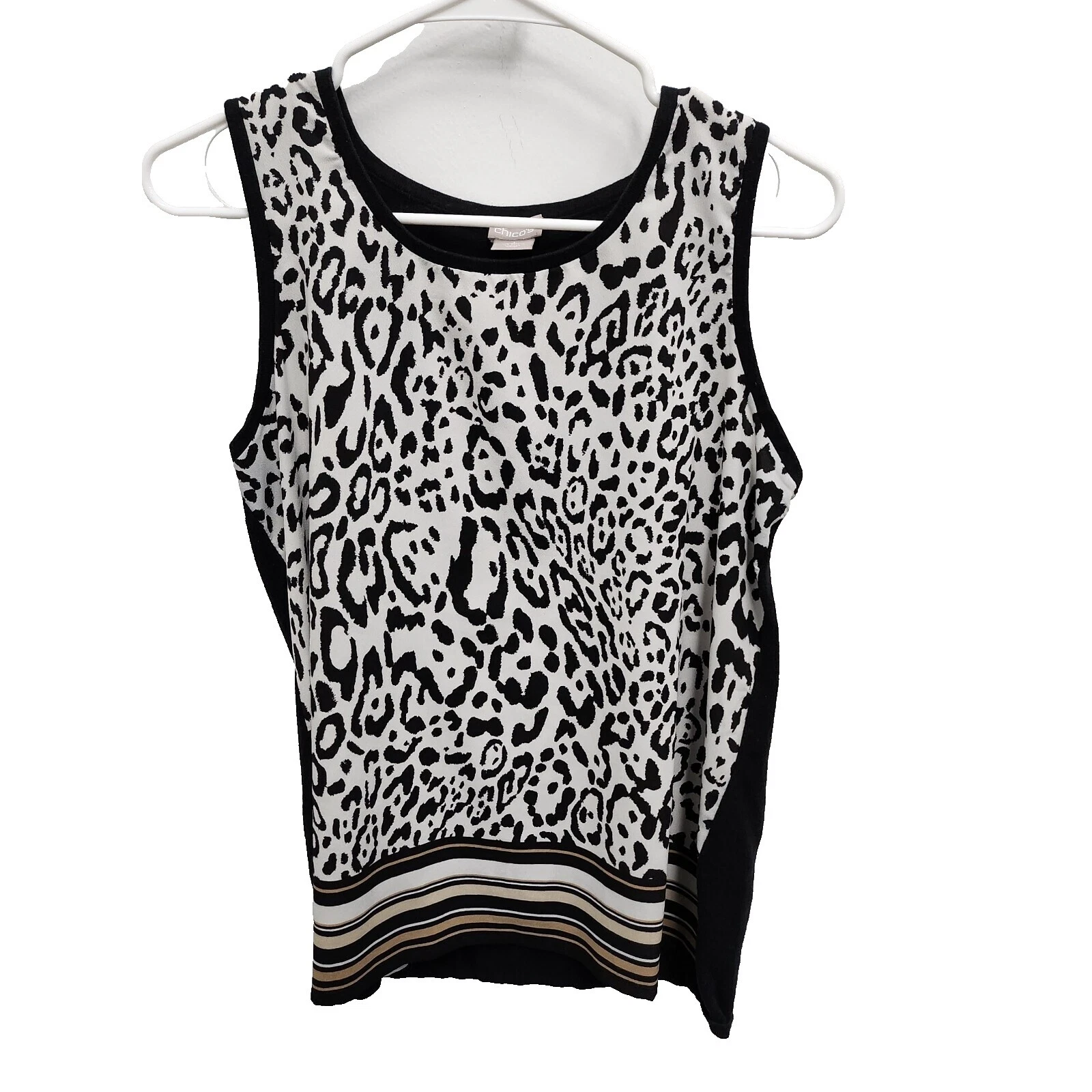 Chico's Polyester Animal Print Tank Tops for Women