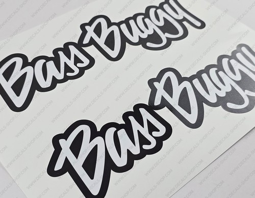 SUN TRACKER BASS BUGGY PONTOON BOAT DECALS STICKERS Set of 2 11" LONG - Picture 2 of 5
