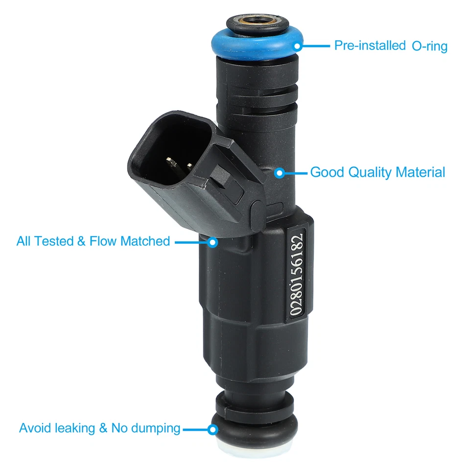 6pcs 0280156182 Car Petrol Fuel Injector Nozzle for Chevrolet Equinox 05-09 Foto 3 de 4