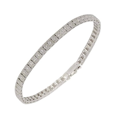 DAMIANI Belle Epoque Diamond Bracelet 18K WG 750 90245686 | eBay