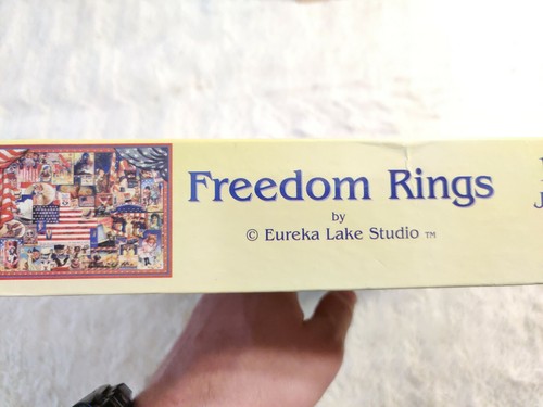 Freedom Rings 1000 Piece Puzzle by Eureka Lake Studio Vintage - Picture 3 of 4