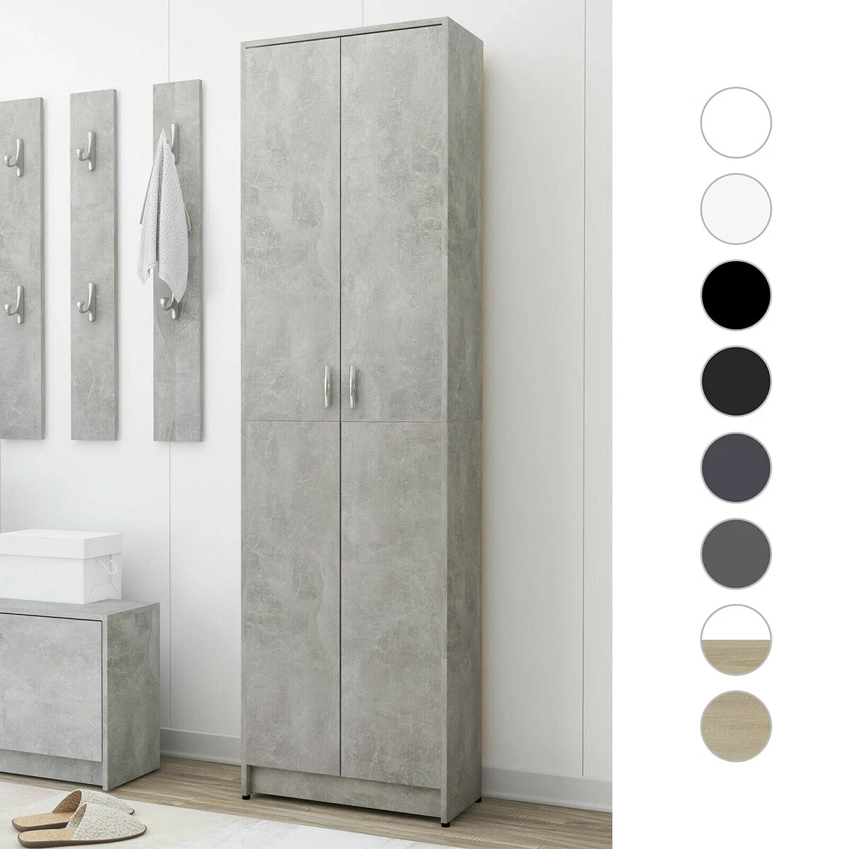 Slim coat cupboard for on sale hallway