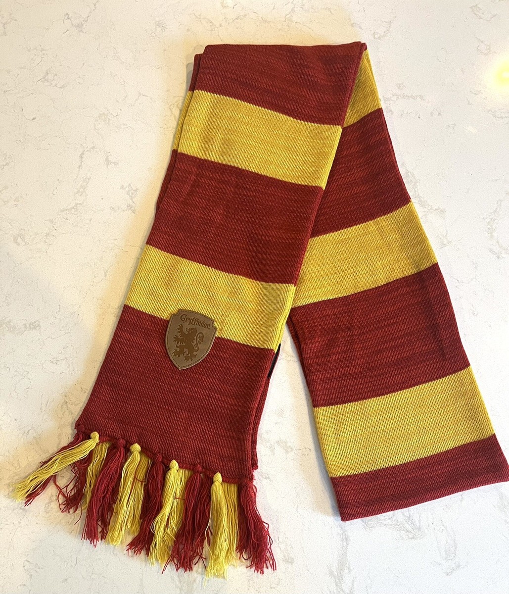 Harry Potter Gryffindor Striped Red Yellow Knit Neck Scarf 84