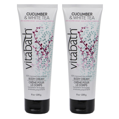 Vitabath Cucumber & White Tea Body Cream 8 oz - 2 Pack