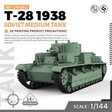 SS144583 1/144 Military Model Kit Soviet T-28 1938 Medium Tank 3D PRINT