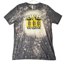 Bella Canvas Shirt Womens Large Bleached Dont Get It Twisted Tea Crewneck Tee