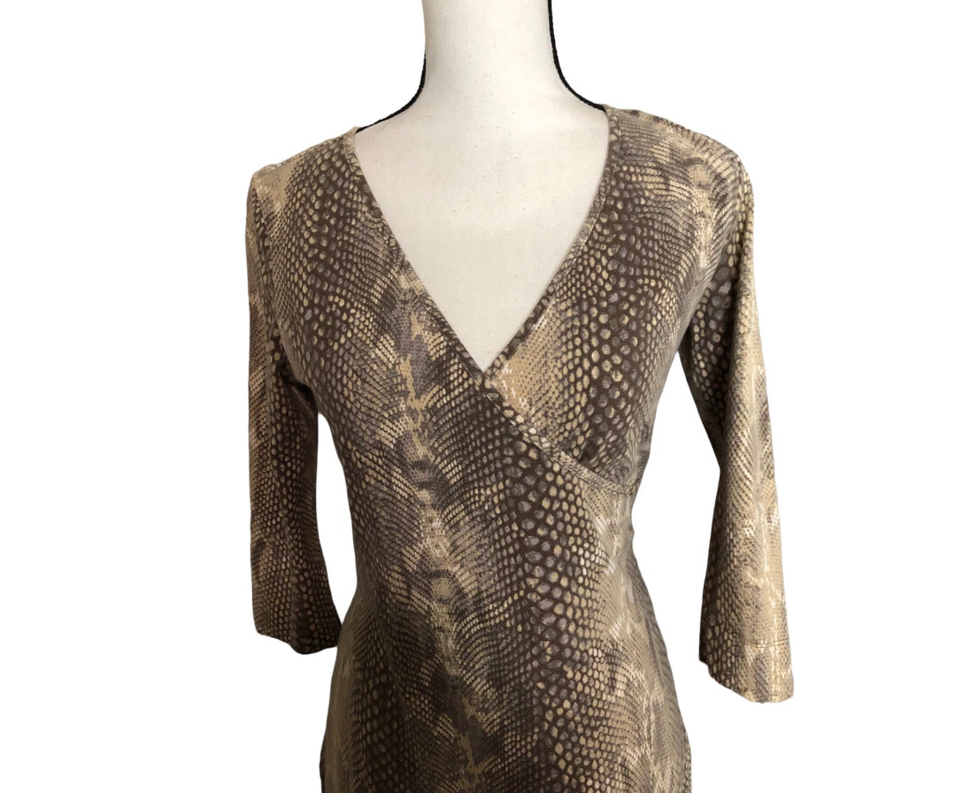Express Snake print Dress Sz S M eBay