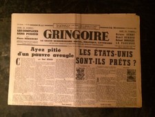  COLLABORATION/GRINGOIRE N°679/1941/AYEZ PITIE D'UN PAUVRE AVEUGLE/BERAUD