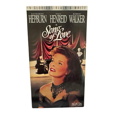 SONG OF LOVE (VHS) Katharine Hepburn Paul Henreid Robert Walker Very Good