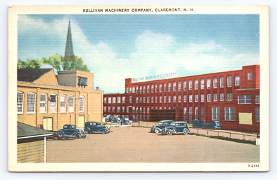 c1946 Sullivan Machinery Company Claremont NH Postcard, Mining Equipment Factory