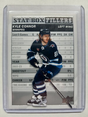 2023-24 Upper Deck Series 1 Stat Box Fillers #SB-8 Kyle Connor