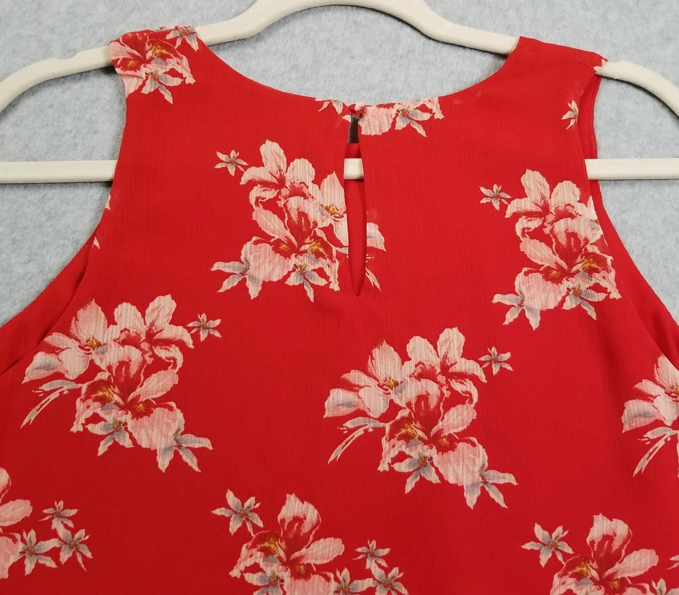 Camiseta sin mangas Vince Camuto para mujer grande L floral sin mangas primavera tropical brunch Foto 4 de 4