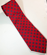 Johnson & Smythe Men's Pure Silk Necktie Red Made in USA Power Tie