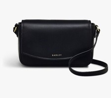 Image of Radley ‘River Road ‘ Black Mini Flapover Crossbody Leather BNWT