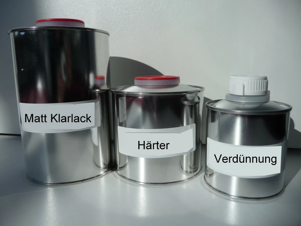 AVO 2K Klarlack Matt 1 Liter Inkl. 0,5 Liter Härter - Professioneller Autolack Für Dauerhaften Schutz