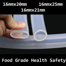 Food Grade Silicone Tube High Temp Tubing Clear Soft Flexible Hose ID 16mm