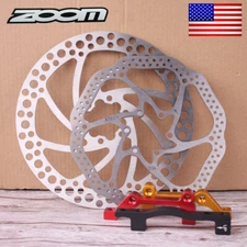 ZOOM Rotor 140/160/180/203mm MTB Bike Disc Brake 6 Bolt Rotor IS/PM Adapter US