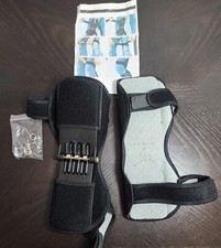 Knee Joint Support Brace Sport Power Spring Force Pads Booster 2 Pieces