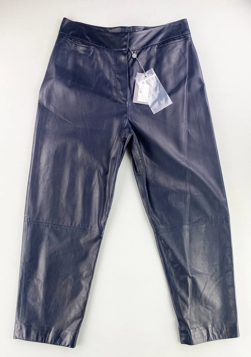 Blue Leather Pants for Women for sale | eBay
