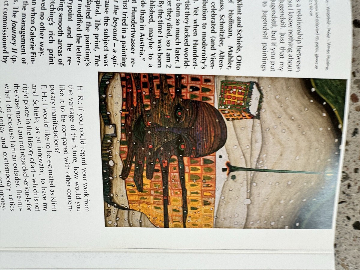 アート・デザイン・音楽 HUNDERT WASSER    HARRY BAND Hundertwasser by Harry Rand Vintage 1991 Trade Large Paper