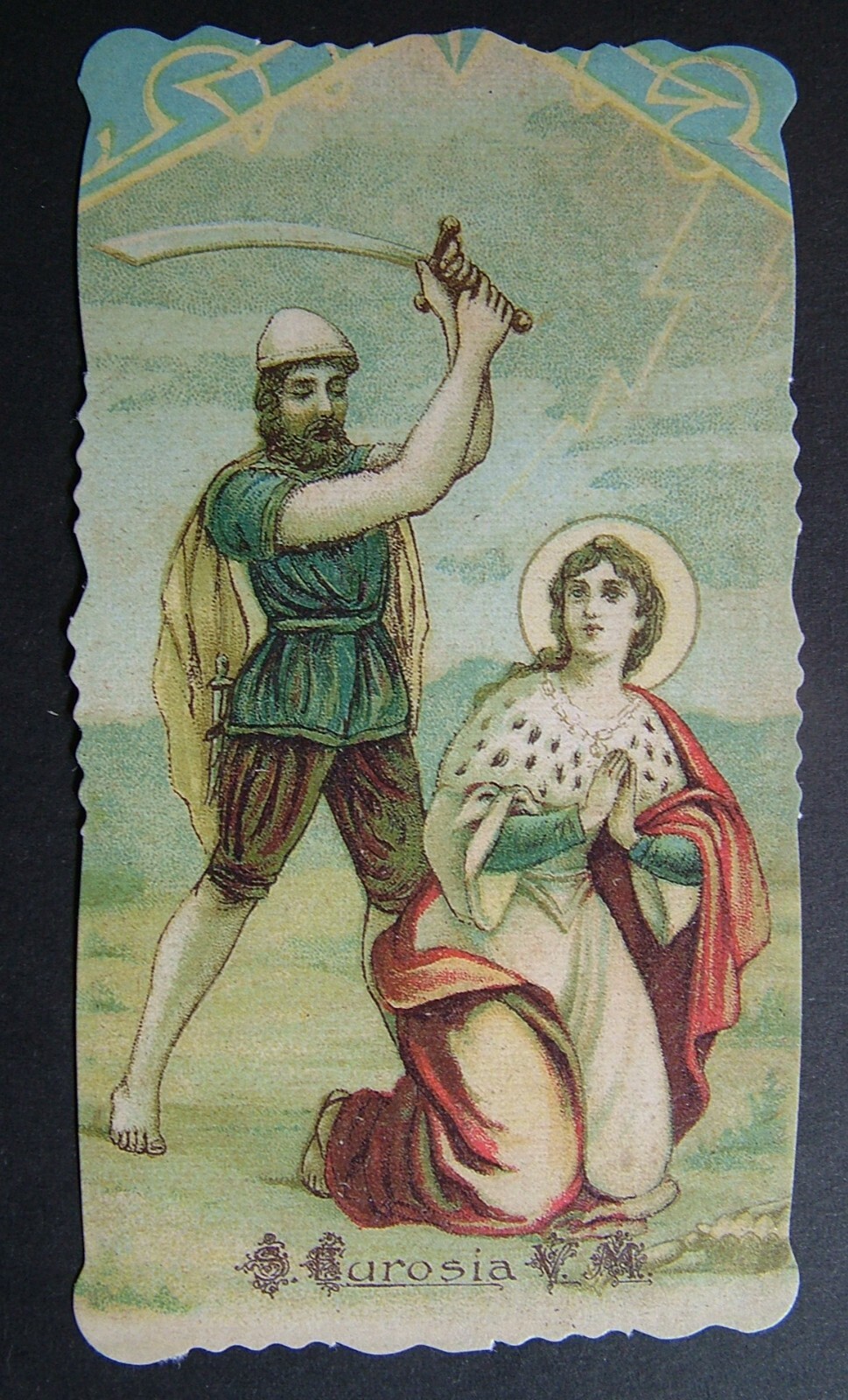 Prayer Robe 1927 Santini Holy Card Prayer To S. EUROSIA | eBay