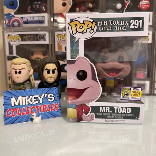 FUNKO POP MR TOAD WILD RIDE OFFICIAL SDCC EX LE 1500 pc DISNEY RARE VAULTED #291