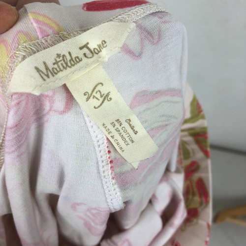 Matilda Jane Pants Girls 12 Floral Ruffle Button Detail Roses Cute Boho - Picture 6 of 6