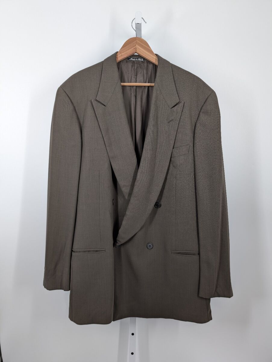 Giorgio Armani Vintage 80s 90s Deep V Lapel Double Breasted Giorgio Armani Vintage 80s 90s Deep V Lapel Double Breasted