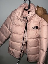 Pink Short Hooded The North Face Dome Padded Puffa Puffer Jacket- Xs. Rrp £200