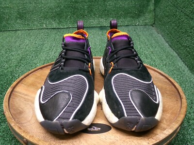 Adidas Men's Crazy BYW 2 Black/Purple/Orange Athletic Shoes