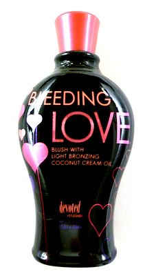 DEVOTED CREATIONS ''BLEEDING LOVE'' BLUSH LIGHT-BRONZE TANNING OIL 12.25Z - NEW