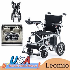 264lb Electric Wheelchair Folding All Terrain Heavy Duty Portable Wheelchair US