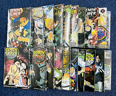 1-23 English Version Comic Book 23 Books Anime Demon Slayer Kimetsu No  Yaiba Manga Volume