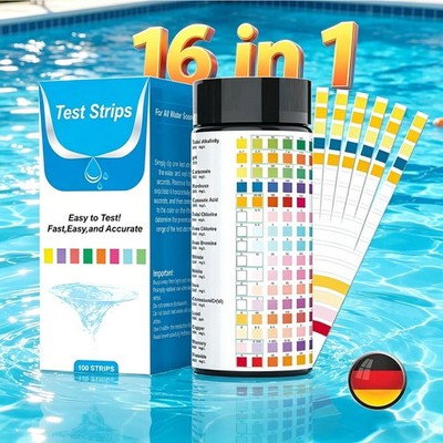 16-In-1-Wassertest-Kits für Trinkwasser - Wassertest-Kit für Zuhause