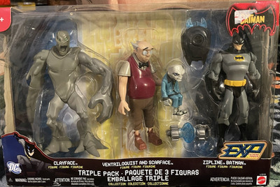 Mattel EXP Extreme Power Batman Triple Pack Clayface Scarface Ventriloquist