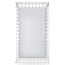 Fitted Crib Sheet, Breathable Temperature-Regulating Viscose Fabric with El...