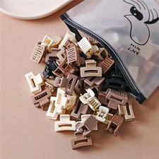10/20PCS Beige Mini Hair Clips Cute Girls Hair Accessories Mixed Pack