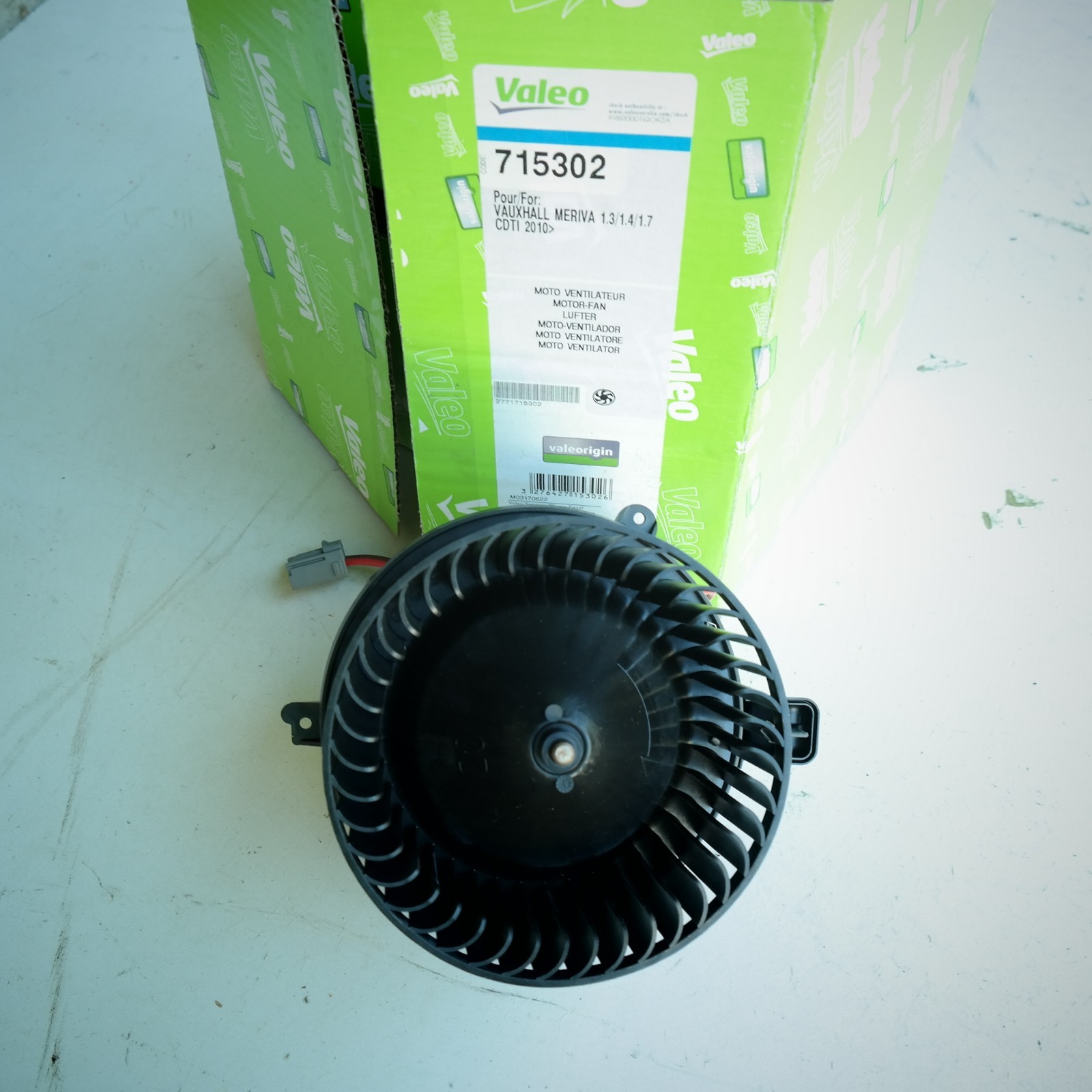 Pulseur air habitacle Valeo 715302 pour résoudre les bruits de ventilation sur Vauxhall Meriva II