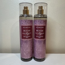 Bath Body Works Blush Cardigan Fine Fragrance Mist Spray Splash 8oz Set Of 2