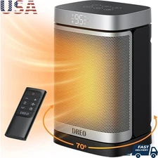 1500W Space Heater Fast Heating Quiet Oscillating Eco Mode Remote Control Timer