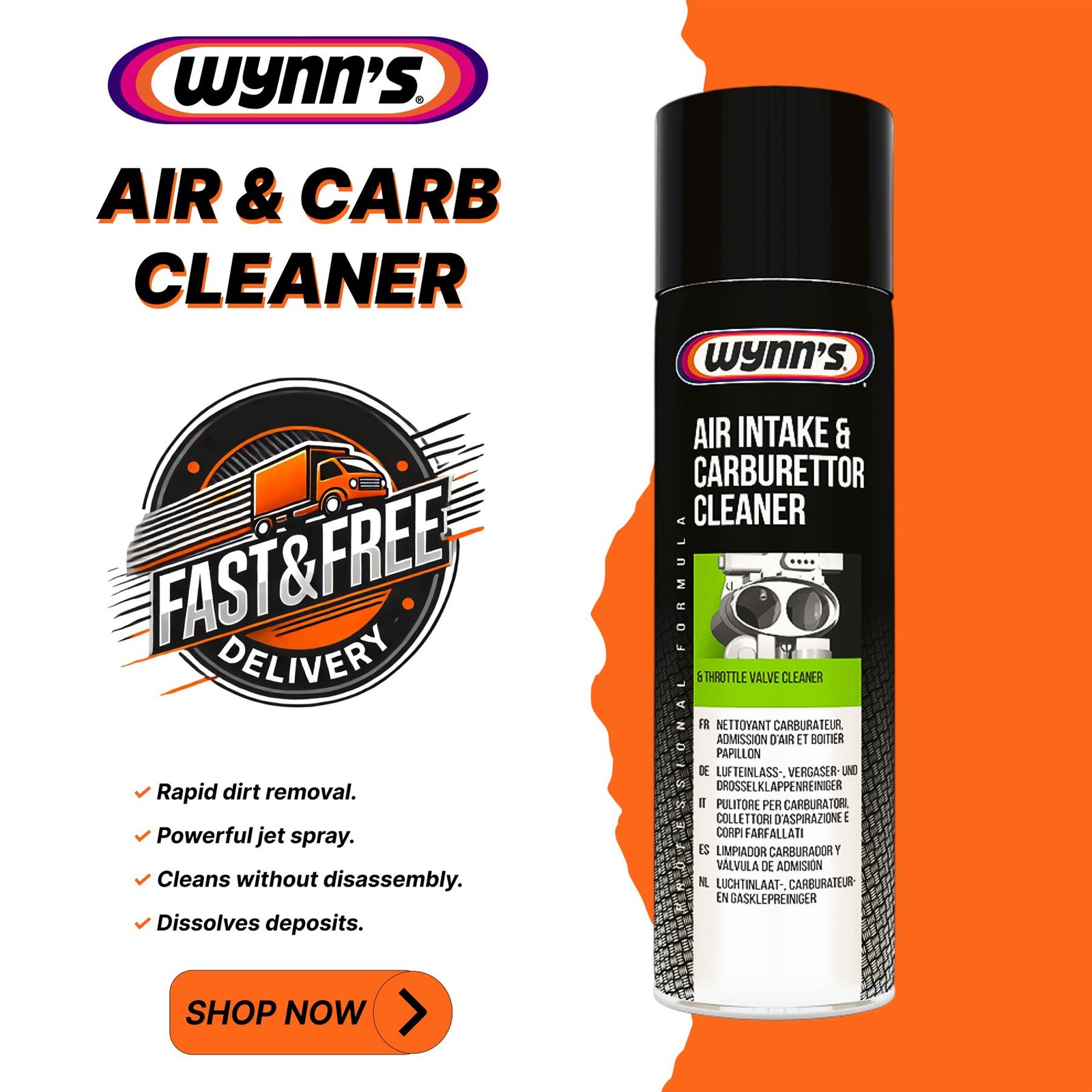 Wynn's Air Intake & Carburettor Cleaner